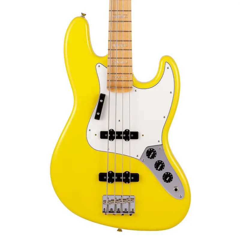 Fender Made in Japan Limited International Color Jazz Bass, Maple Fingerboard, Monaco Yellow