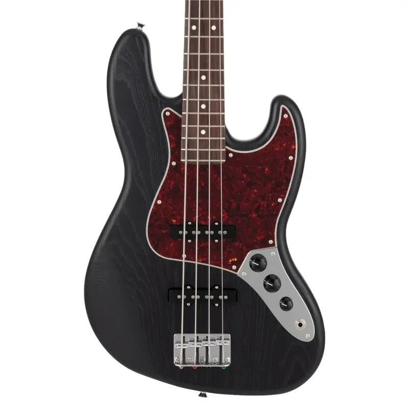 Fender Made in Japan Limited Jazz Bass Raw - Ash Black
