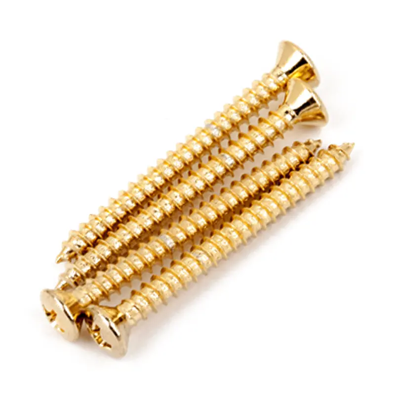 Fender Neck Mounting Screws (4) - Gold