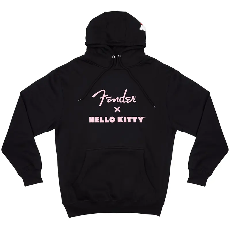 Fender Hello Kitty Logo Black Hoodie Medium