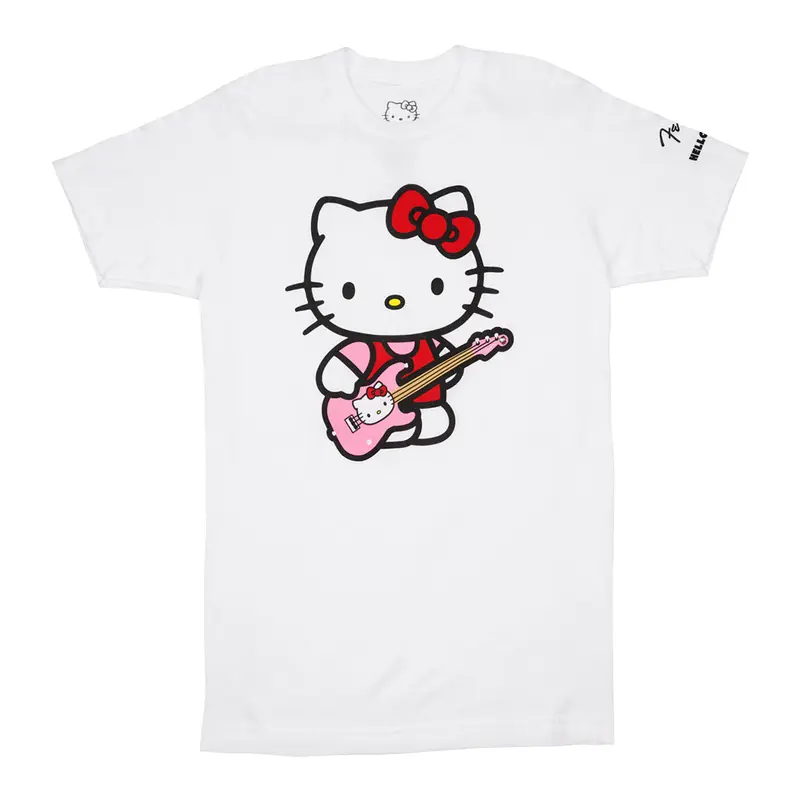 Fender Hello Kitty SL Logo Tee White Large