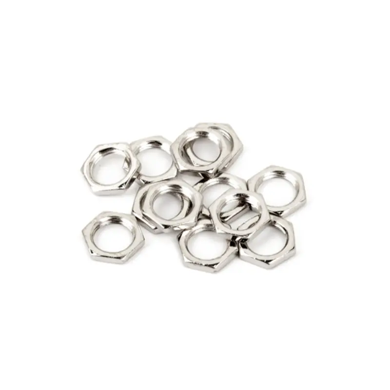 Fender Hex Nuts for Pots and Jacks 3/8-32 x 1/2 Nickel