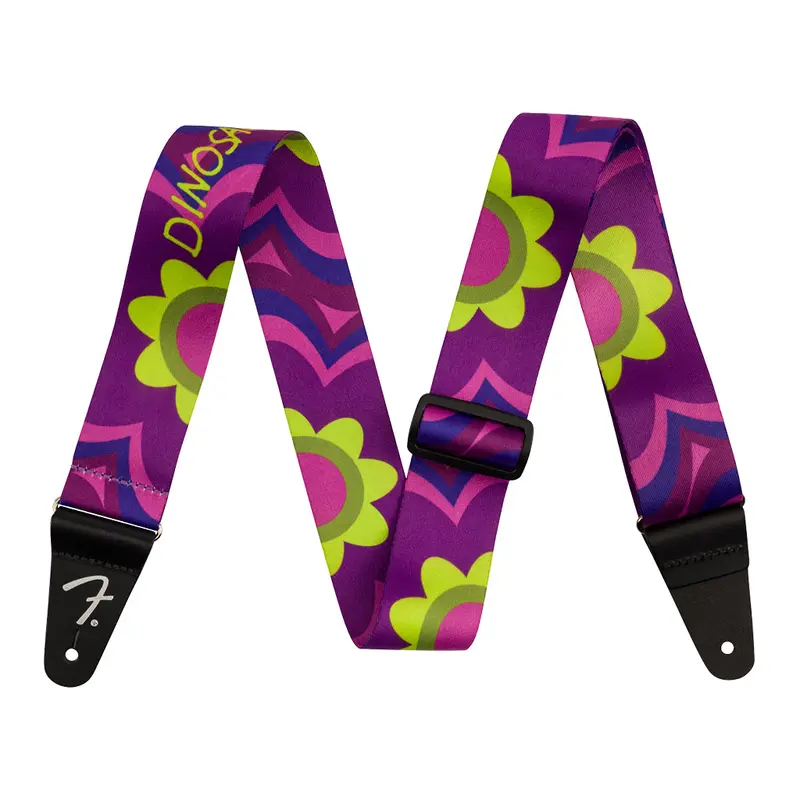 Fender J Mascis Strap, Magenta Flower, 2"