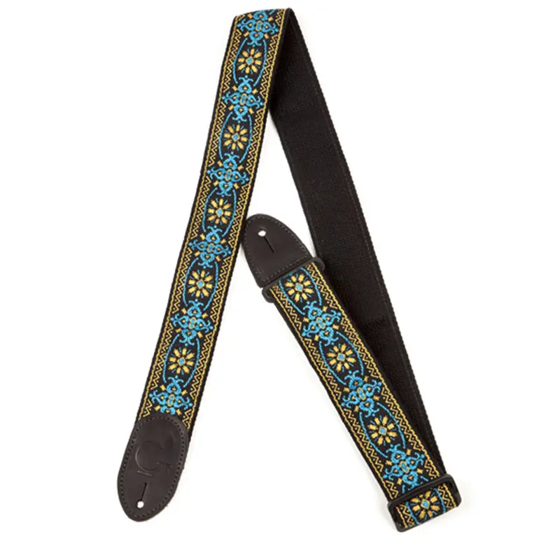 Fender G Brand Strap Blue/Orange Black Ends