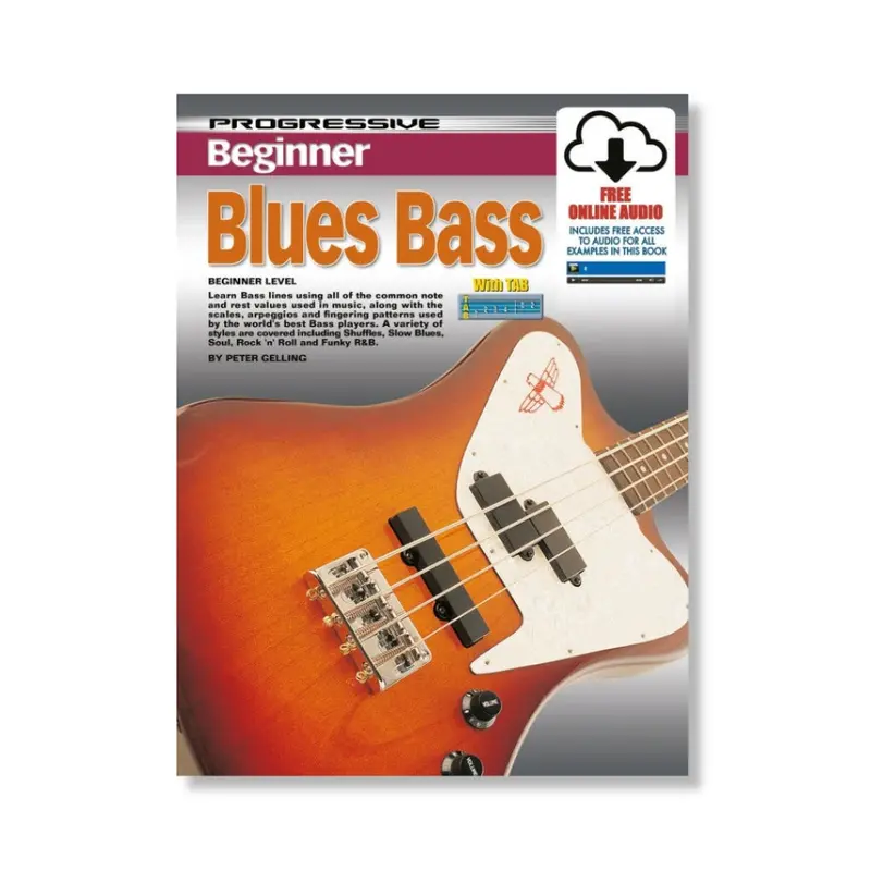 Progressive Beginner Blues Bass - Book/Online Audio