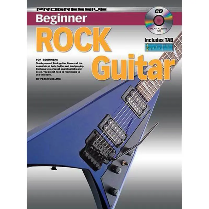 Progressive Beginner Rock Guitar Book/CD - Book