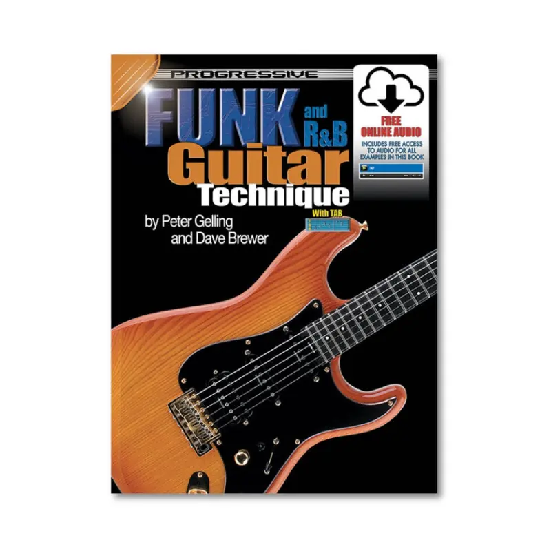 Progressive Funk and R&B Guitar Technique Book - Online & Audio