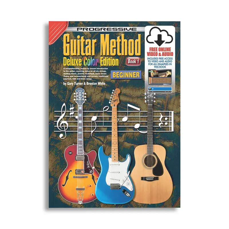 Progressive Guitar Method 1 Deluxe Edition Book/Online Video & Audio