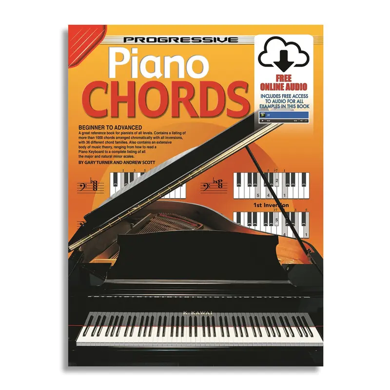 Progressive Piano Chords Book/Online Audio
