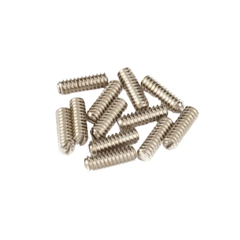 Fender American Vintage Telecaster Saddle Height Screws 6-32 x 7/16" Slotted Nickel (12)