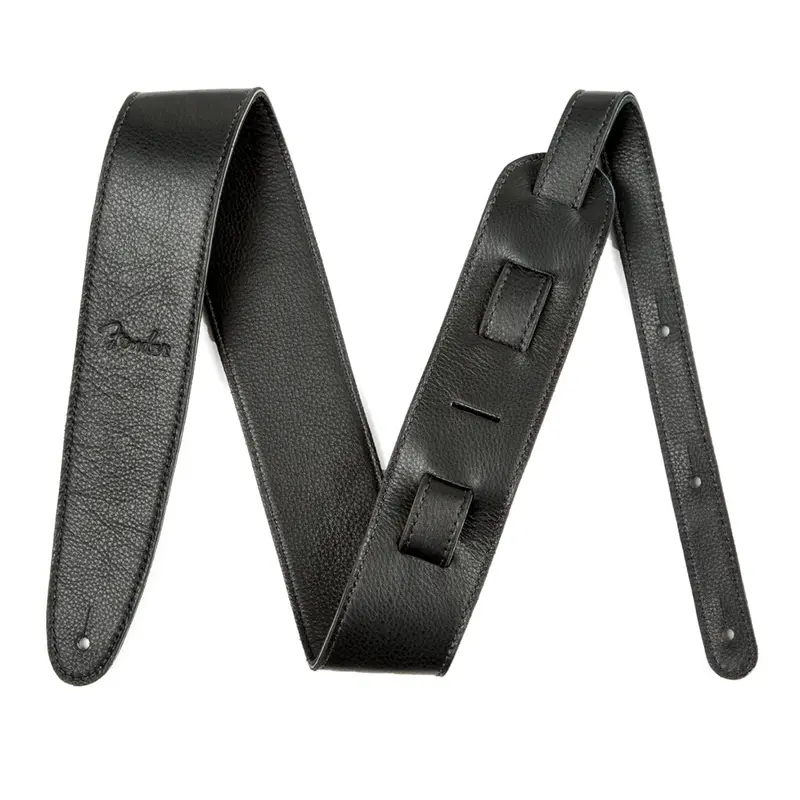 Fender Artisan Crafted Leather Strap Black