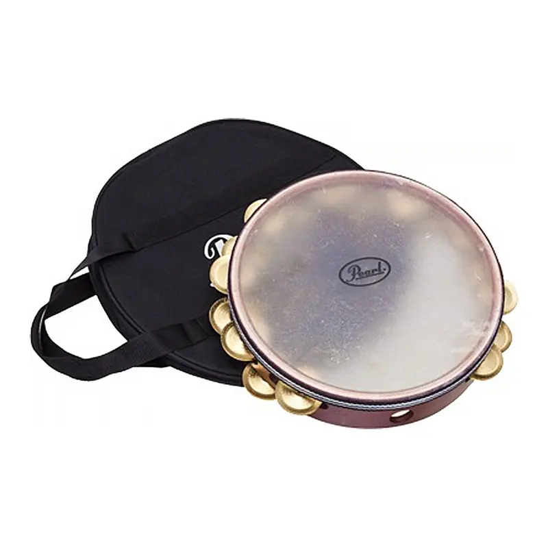 Pearl Symphonic Tambourine w/ Brass Jingles & Bag
