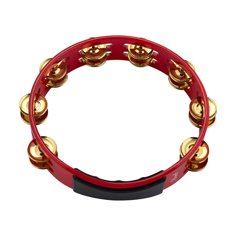 Pearl Tambourine 10" Headless Wood Stainless Brass Jingle