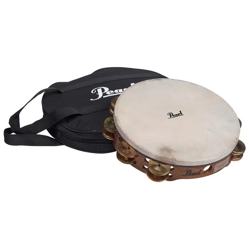 Pearl Tambourine Concert Beryllium Copper/Brass w/ Bag