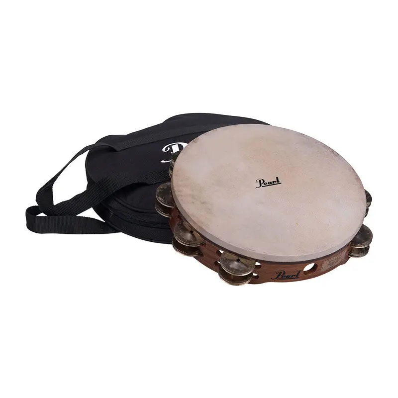 Pearl Tambourine Concert Silver Jingles with Bag