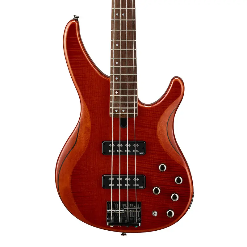 Yamaha TRBX604FM 4-String Bass Guitar - Caramel Brown