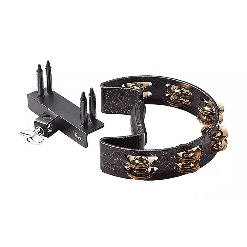 Pearl Quickmount Tambourine With Brass Jingles