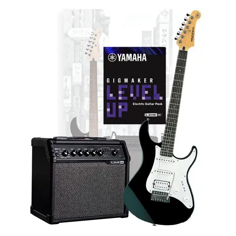 Yamaha Gigmaker Level Up Electric Guitar Pack Handed Black