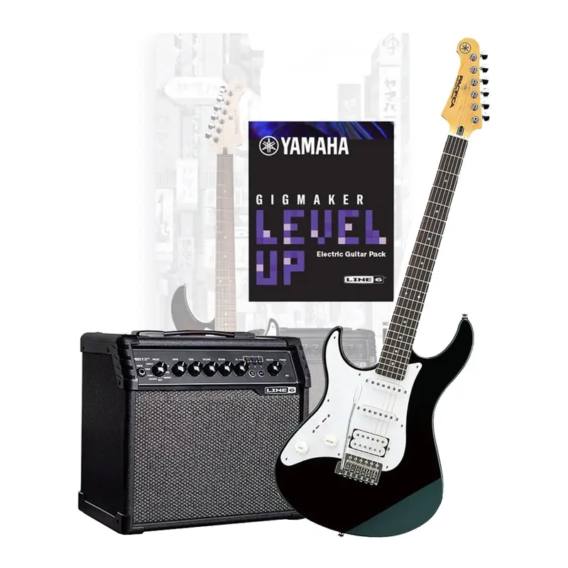 Yamaha Gigmaker Level Up Electric Guitar Pack Left Handed Black