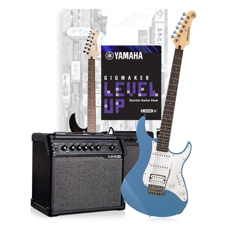 Yamaha GIGMAKER LEVEL UP - Lake Placid Blue Electric Guitar Pack