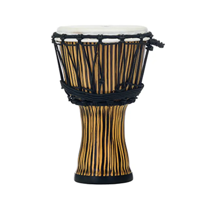 Pearl 7" Synthetic Shell Djembe Rope Tuned - Zebra Grass