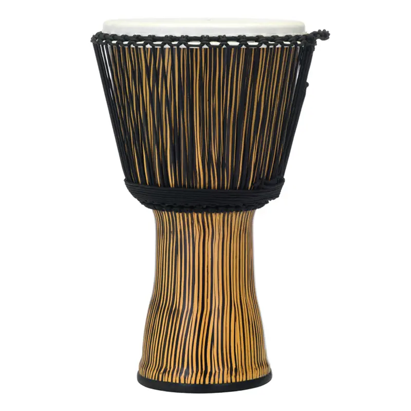 Pearl 14" Synthetic Shell Djembe Rope Tuned - Zebra Grass