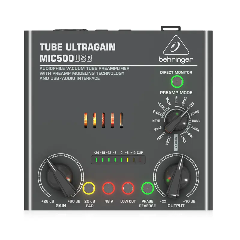 Behringer Tube Ultragain MIC500USB Preamp