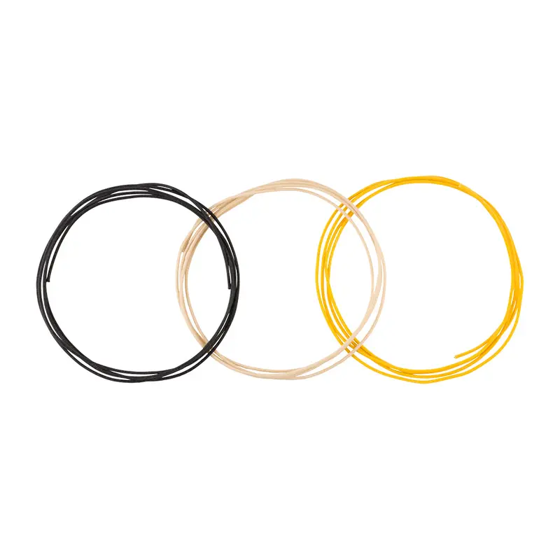 Fender 5' Pure Vintage Cloth Wire 22 AWG - Black/White/Yellow