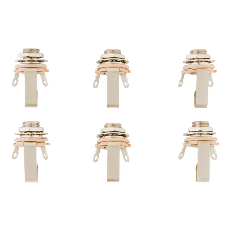 Fender 1/4" 2-Conductor Guitar Output Jack - 6 Pack
