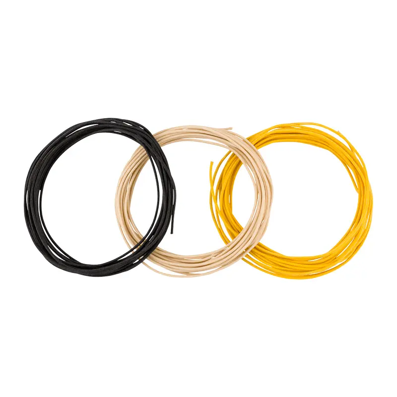 Fender 15' Pure Vintage Cloth Wire 22 AWG - Black/White/Yellow