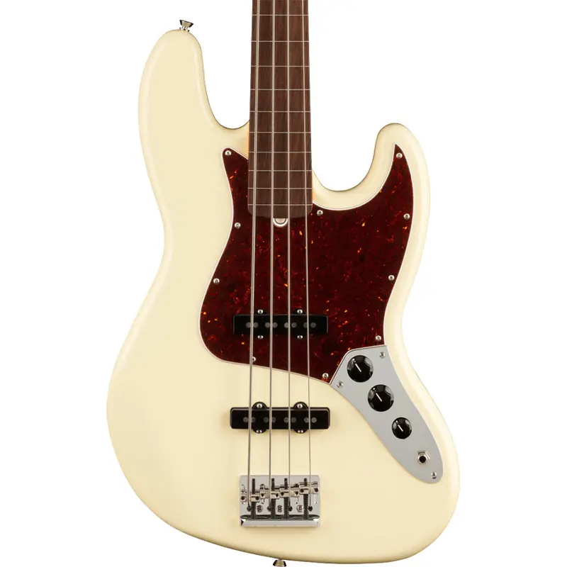 Fender - American Professional II Jazz Bass Fretless - Rosewood Fingerboard - Olympic White