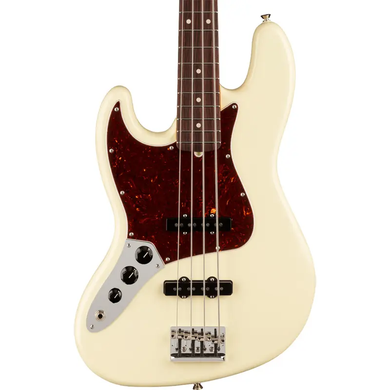 Fender - American Professional II Jazz Bass Left-Hand - Rosewood Fingerboard - Olympic White