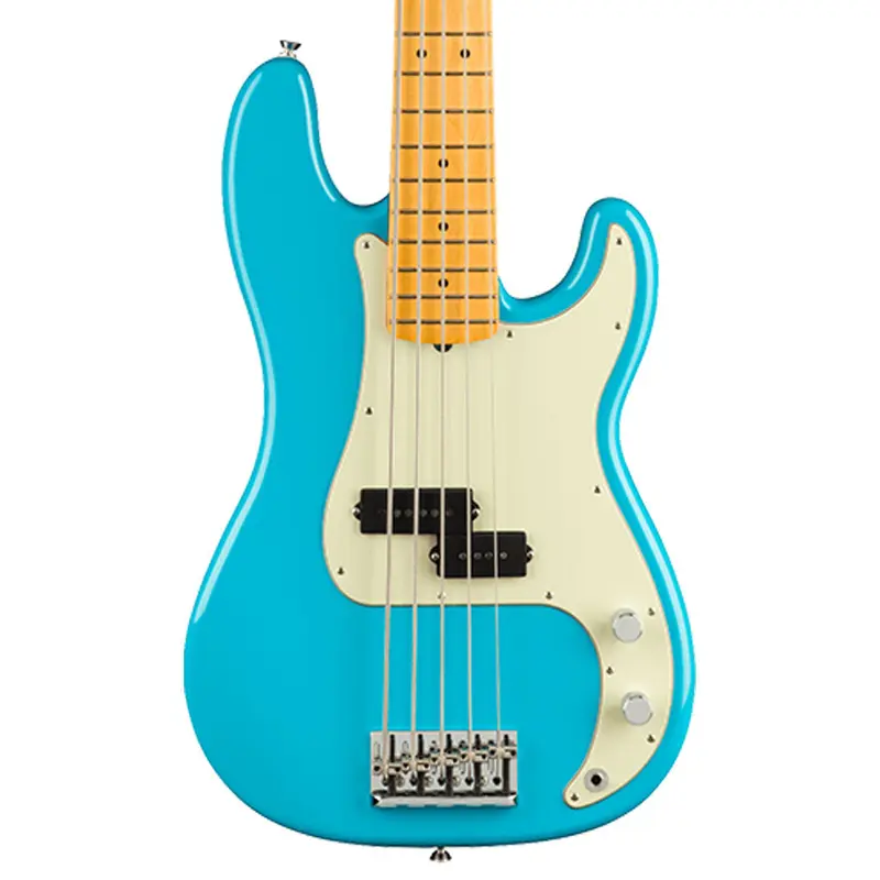 Fender - American Professional II Precision Bass V - Maple Fingerboard - Miami Blue