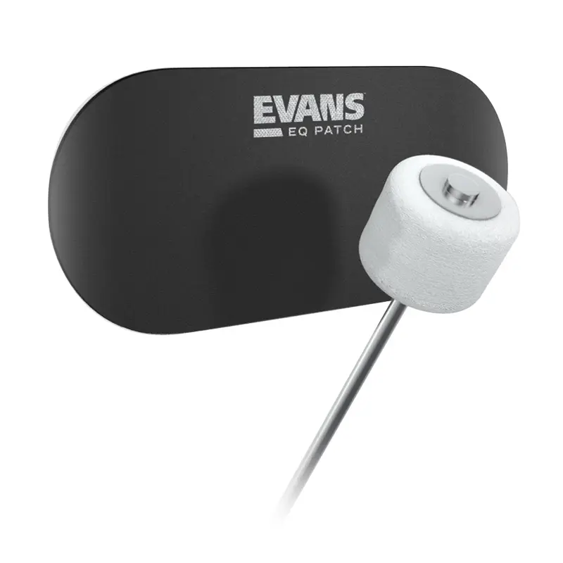 Evans EQ Black Nylon Double Patch - 2 Pack