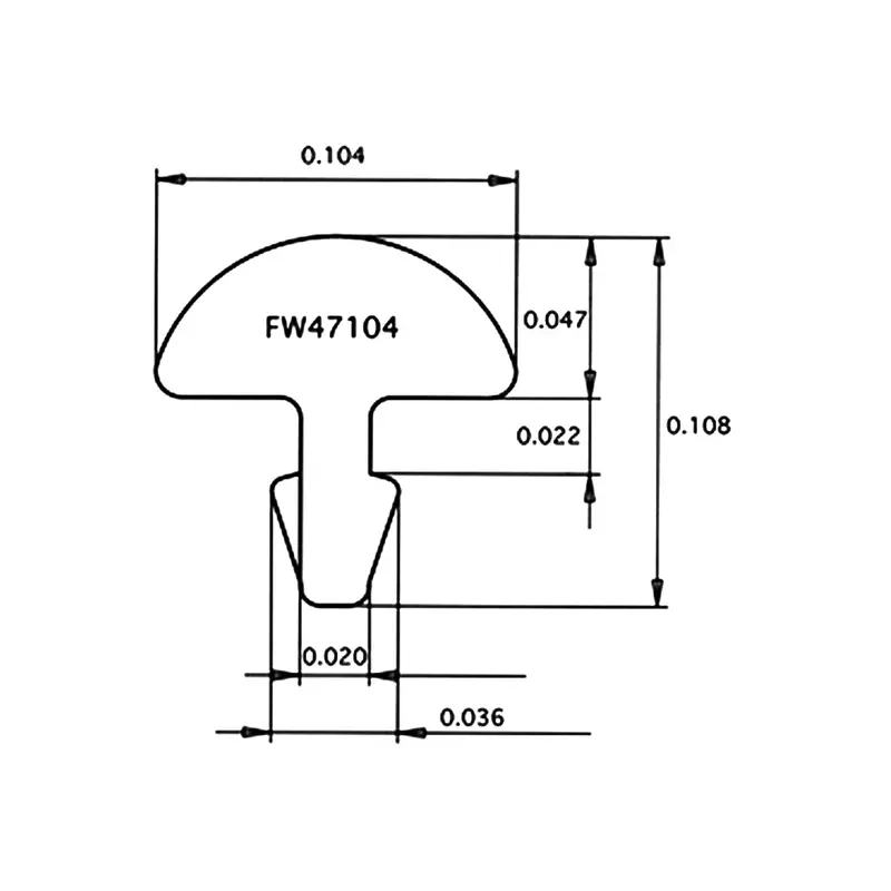 Jescar Stainless Steel Fretwire #47104 - Jumbo - Per Centimetre (1.8 metres)