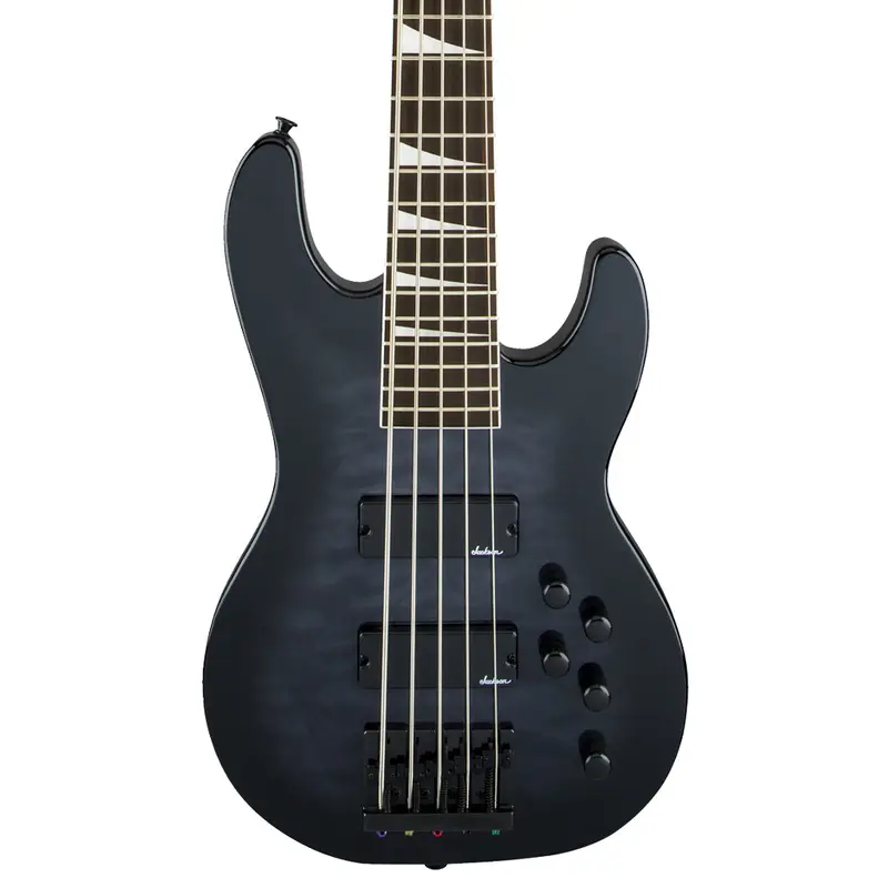 Jackson JS Series Concert Bass JS3VQ, Amaranth Fingerboard, Transparent Black Burst | Bass Guitars | 2919023585