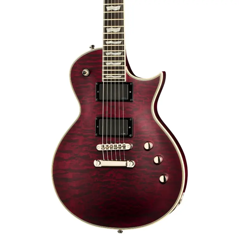ESP LTD EC401 Quilted Maple Electric Guitar - See Through Black Cherry Sunburst