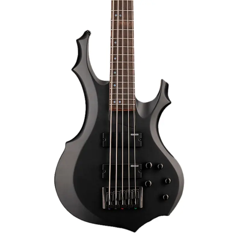 ESP LTD F-205 5-String Bass Guitar - Black Satin
