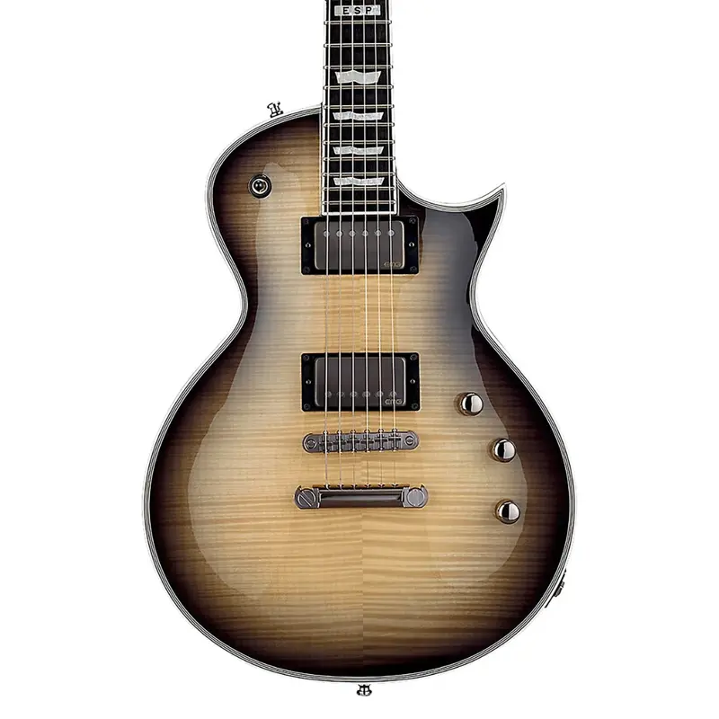 ESP E-II Eclipse Full Thick Black Natural Burst