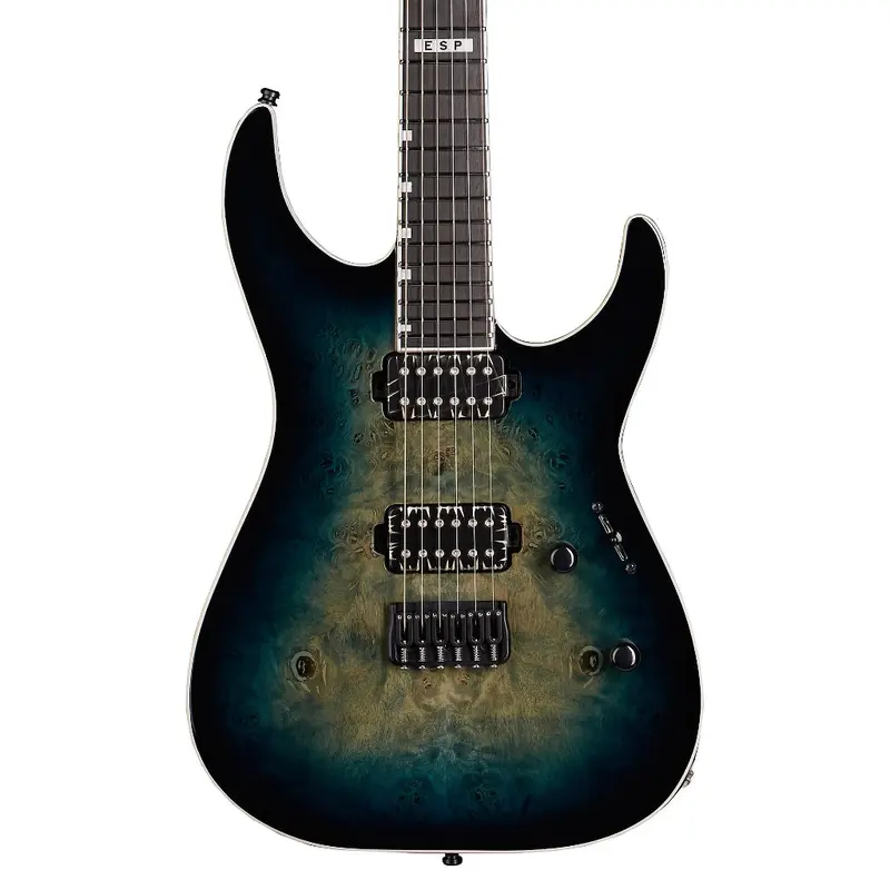 ESP E-II M-II HT Electric Guitar - Mercury Blue Burst