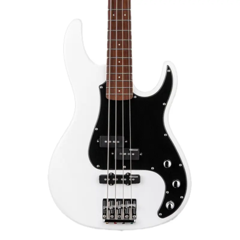 ESP LTD AP-204 Bass Guitar - Snow White Satin