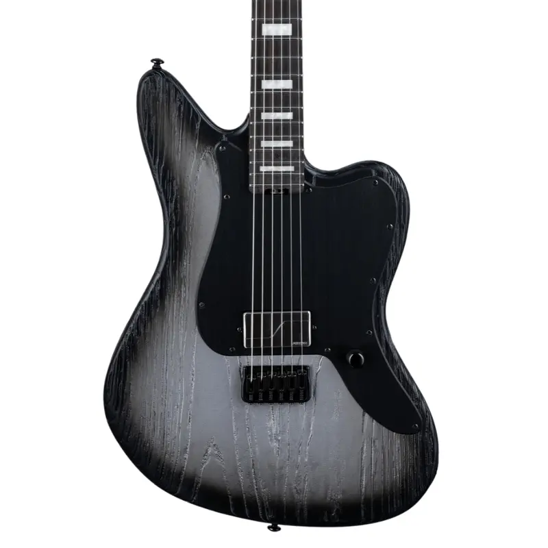 ESP LTD Deluxe XJ-1 Baritone HT Electric Guitar - Silver Blast