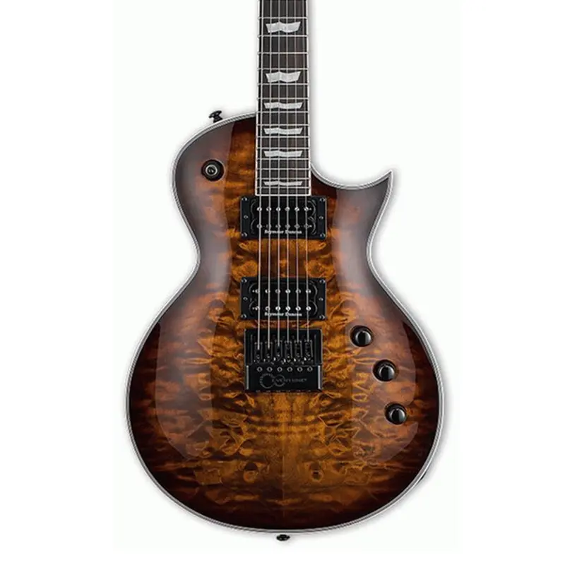 ESP LTD EC-1000 Evertune Quilted Maple - Dark Brown Sunburst