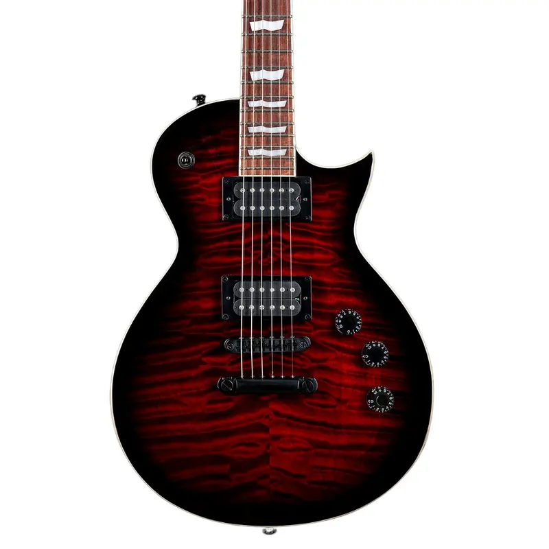 ESP LTD EC-256QM Electric Guitar - See Thru Black Cherry Sunburst