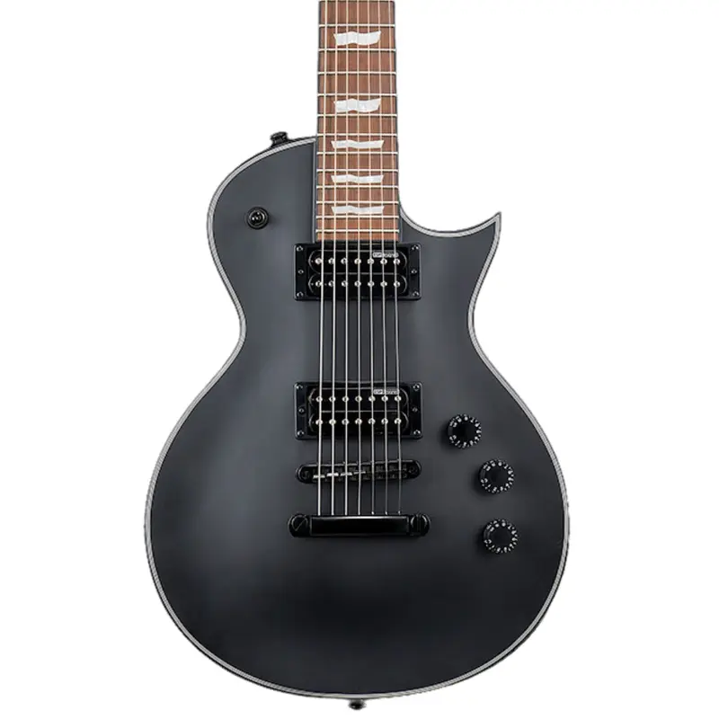 ESP LTD EC-257 7-String Electric Guitar - Black Satin