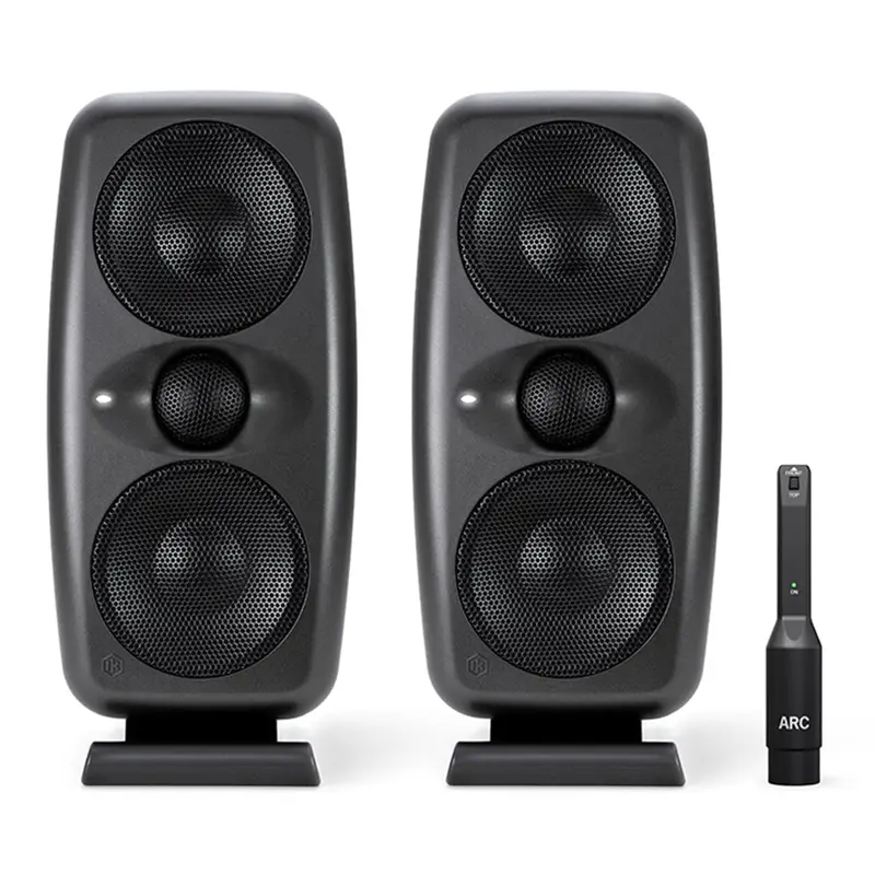 IK iLoud MTM MK11 High Resolution Compact Studio Monitors (Pair) w/Arc Mic - Black