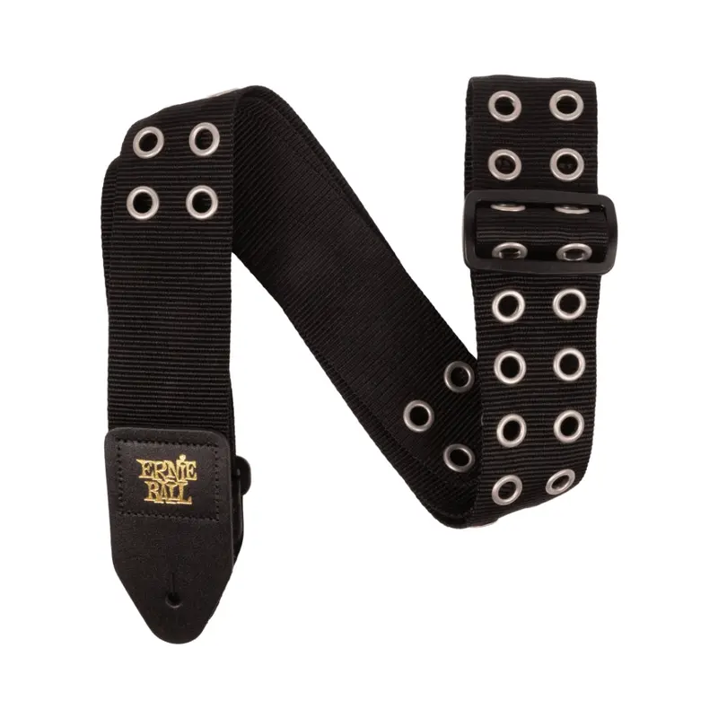Ernie Ball Premium Guitar Strap - Hole Lotta Metal Silver