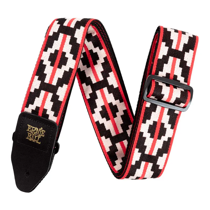 Ernie Ball Ristra Red Jacquard Strap