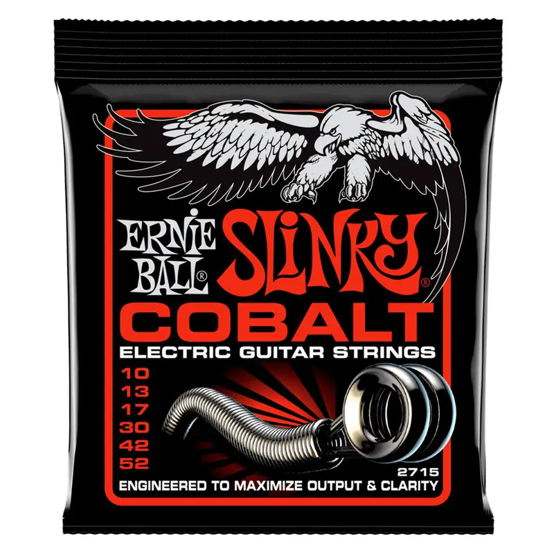 Ernie Ball Skinny Top Heavy Bottom Slinky Cobalt Electric Guitar Strings - 10-52 Gauge