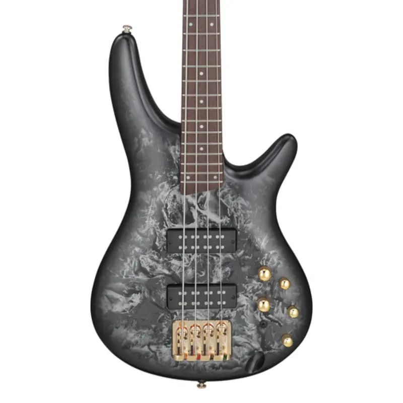 Ibanez SR300EDXBZM 4 String Electric Bass Guitar Black Ice Frozen Matte